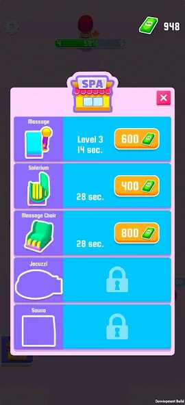 Взлом IDLE Spa Salon - 3D Arcade — Много денег — скриншот 5