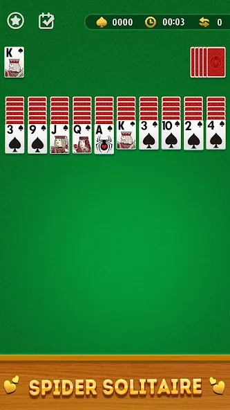 Spider Solitaire Card Game — Мод: Все темы открыты и нет рекламы — скриншот 1