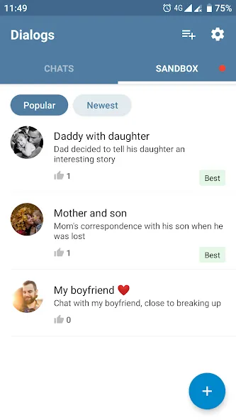Fake Chat Messenger — TeleFake — Мод: Все функции разблокированы — скриншот 3