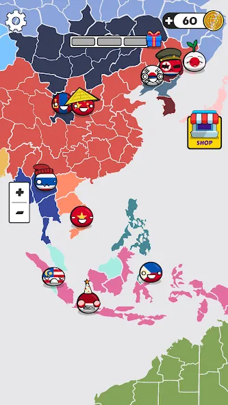Скачать Country Balls: World War — Модификация Много денег — скриншот 2