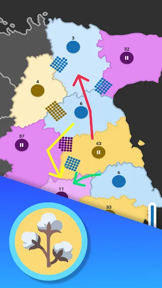 Territory games: tactics war — Мод: Много денег — скриншот 4