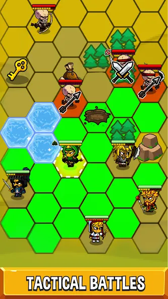 Five Heroes: The King's War (Мод Много денег и кристаллов) — скриншот 5