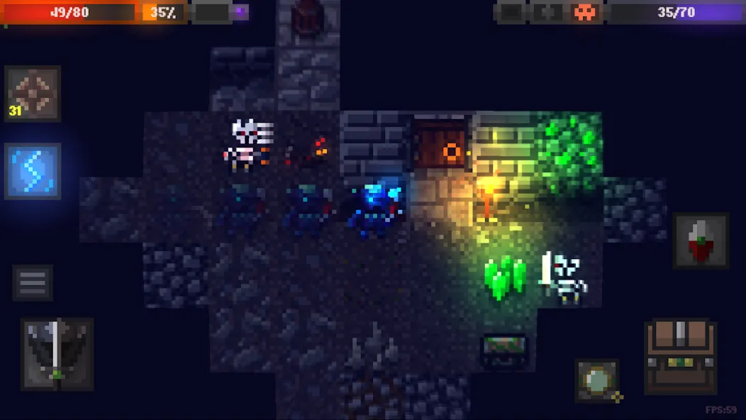 Caves (Roguelike) Mod APK Взлом на много денег и бессмертие — Скачать на Андроид — скриншот 1 Caves (Roguelike) Mod APK Взлом на много денег и бессмертие — Скачать на Андроид — скриншот 1