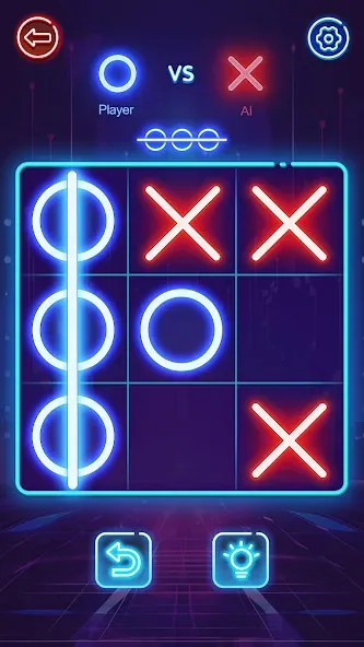 OX Game - XOXO · Tic Tac Toe (Мод Все темы разблокированы) — скриншот 1