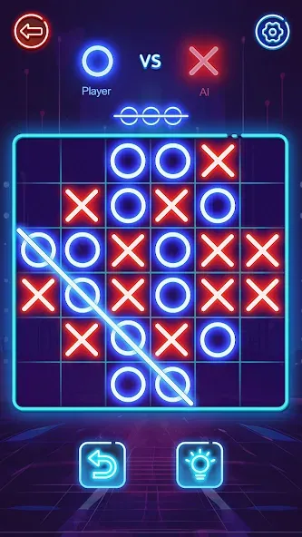 OX Game - XOXO · Tic Tac Toe (Мод Все темы разблокированы) — скриншот 3