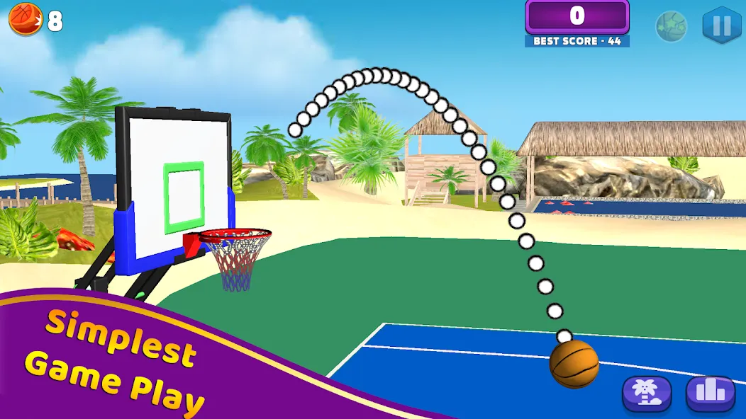 Скачать Shoot Challenge Basketball — Модификация Все мячи разблокированы — скриншот 1