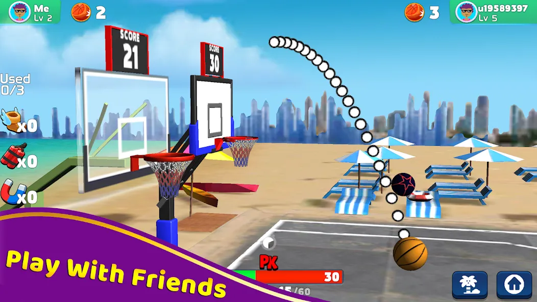 Скачать Shoot Challenge Basketball — Модификация Все мячи разблокированы — скриншот 5