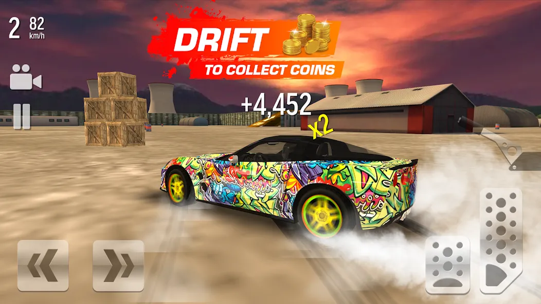 Скачать Drift Max - Car Racing с модом — Много денег и бесконечный нитро — скриншот 1