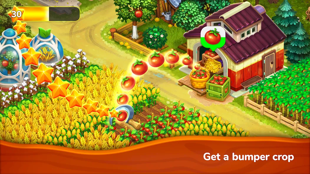 Farmington – Farm game — Мод: Много денег и кристаллов — скриншот 3