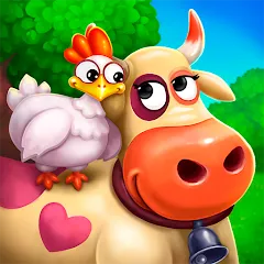 Farmington – Farm game — Мод: Много денег и кристаллов