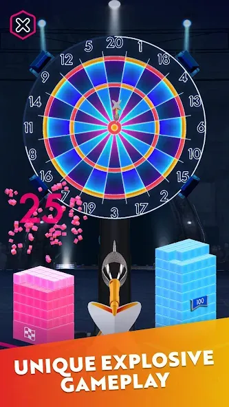 Darts of Fury MOD — Много денег на Андроид — скриншот 2