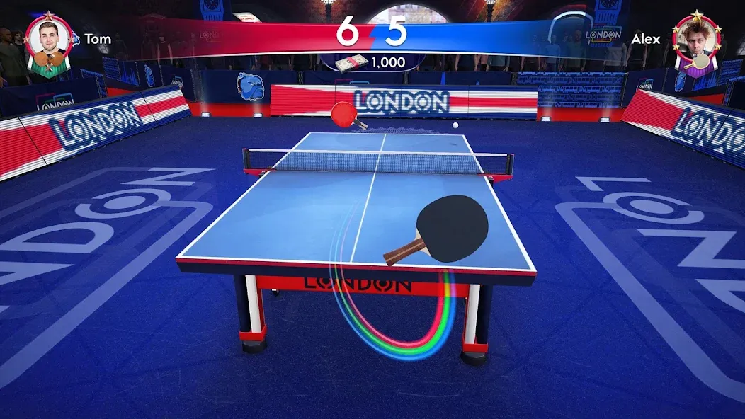 Ping Pong Fury MOD APK — Много денег — скриншот 1