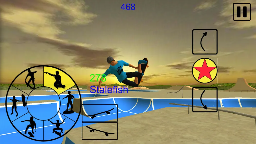 Skating Freestyle Extreme 3D MOD APK — Много денег и все трюки разблокированы — скриншот 4
