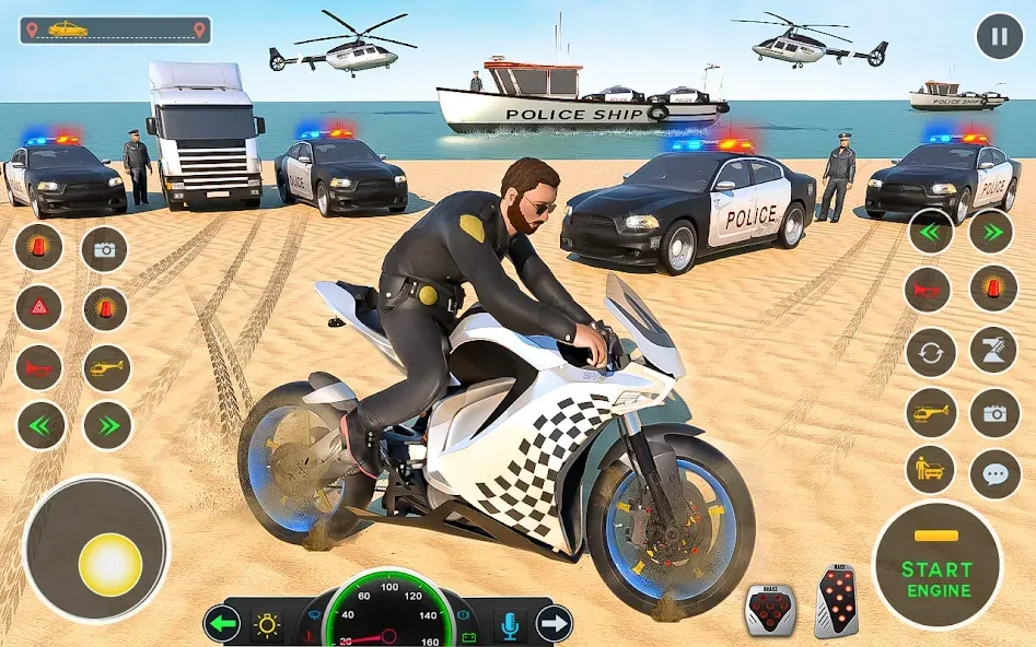 Скачать Police Car Driving: Car Games на Android — Много денег — скриншот 2