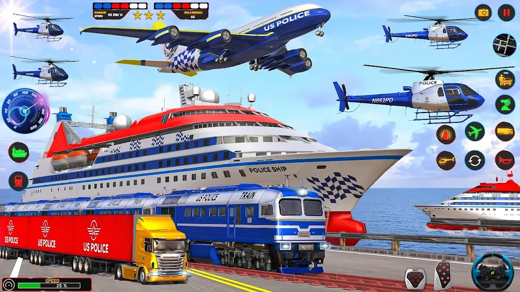 Скачать Police Car Driving: Car Games на Android — Много денег — скриншот 4