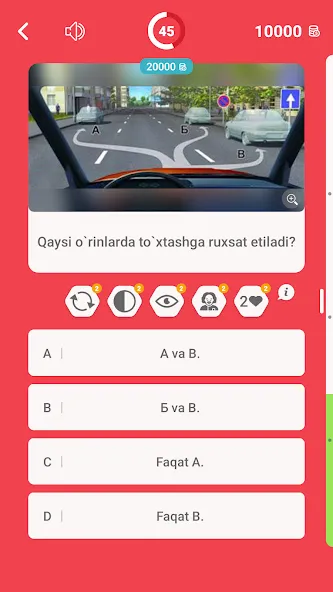 Millioner Avto Imtihon 2024 MOD APK — Все вопросы разблокированы — скриншот 2