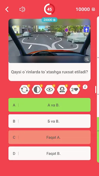Millioner Avto Imtihon 2024 MOD APK — Все вопросы разблокированы — скриншот 3
