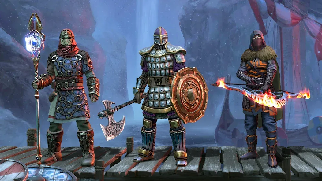 Frostborn: Action RPG — Взломанная версия (Много денег и без перезарядки навыков) — скриншот 2