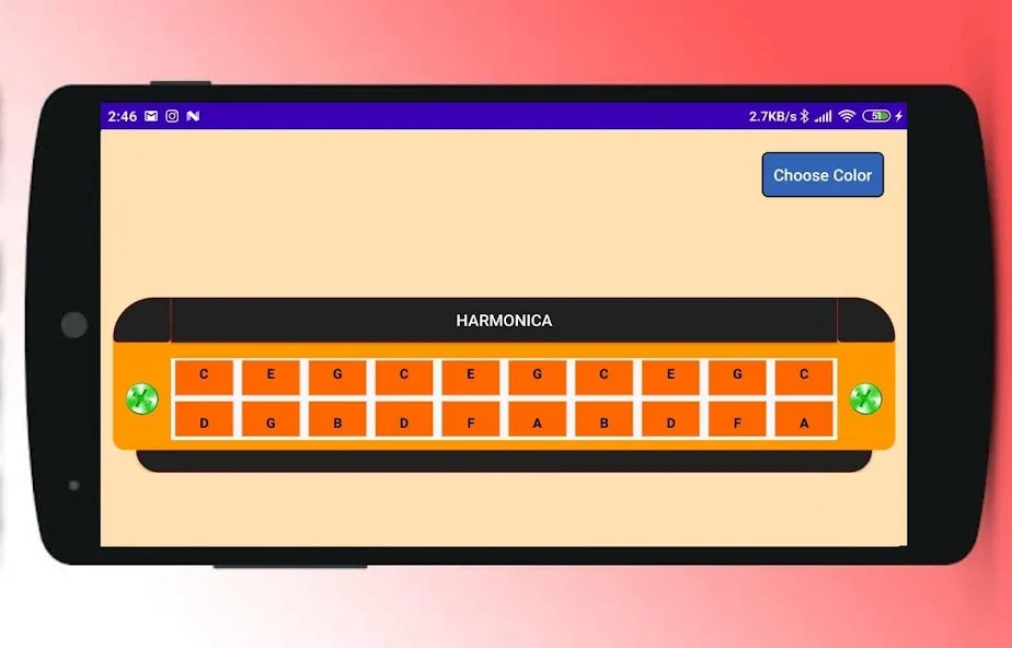 Скачать взлом Virtual Harmonica на Андроид — Все гармошки разблокированы — скриншот 2