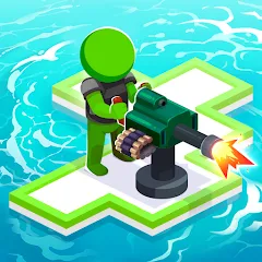 Скачать War of Rafts: Crazy Sea Battle (Мод: Много денег) на Андроид