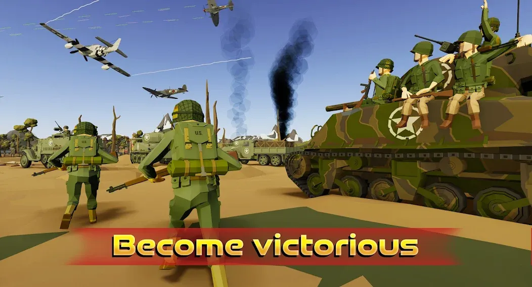 World War MOD — Много денег и бессмертие на Андроид — скриншот 1