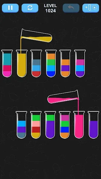 Water Sort Puzzle (Мод Много денег и без рекламы) — скриншот 3