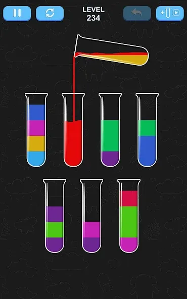 Water Sort Puzzle (Мод Много денег и без рекламы) — скриншот 5
