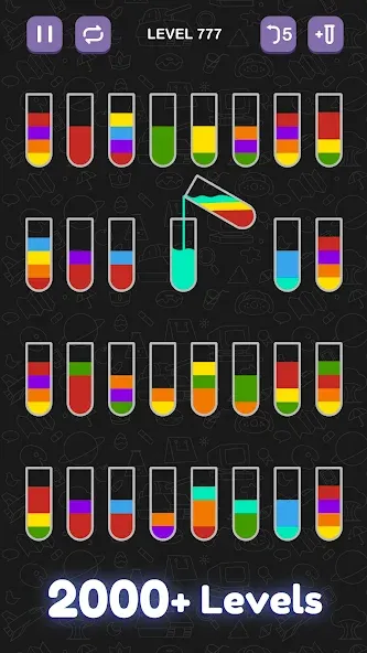 Water Sort Puzzle - Sort Color Mod APK Много денег и без рекламы — Скачать на Андроид — скриншот 2