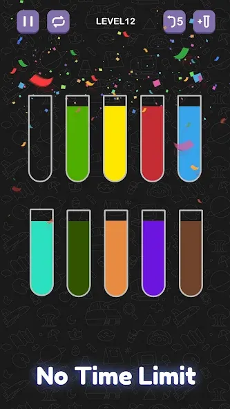Water Sort Puzzle - Sort Color Mod APK Много денег и без рекламы — Скачать на Андроид — скриншот 5