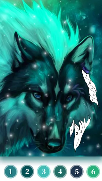 Скачать Wolf Coloring Book Color Game MOD APK — Все цвета открыты и без рекламы — скриншот 3 Скачать Wolf Coloring Book Color Game MOD APK — Все цвета открыты и без рекламы — скриншот 3