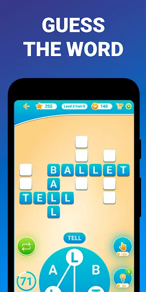 Words from word: Crosswords Mod APK Все уровни разблокированы — Скачать на Андроид — скриншот 3