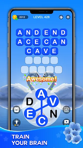 Word Connect - Train Brain — Взломанная версия (Много денег и подсказок) — скриншот 2 Word Connect - Train Brain — Взломанная версия (Много денег и подсказок) — скриншот 2