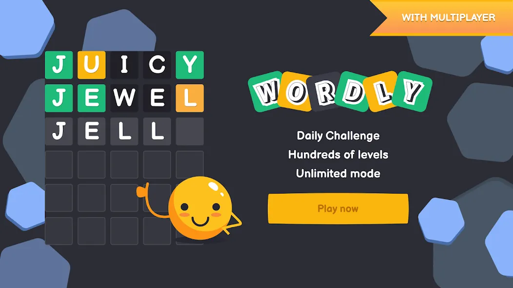 Скачать взлом Wordly - unlimited word game на Андроид — Все подсказки разблокированы — скриншот 1 Скачать взлом Wordly - unlimited word game на Андроид — Все подсказки разблокированы — скриншот 1