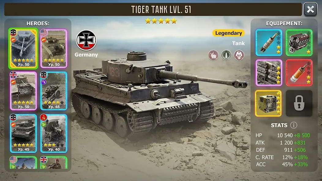 Скачать Heroes of Wars: WW2 Battles (2 — Бесплатно много денег — скриншот 2