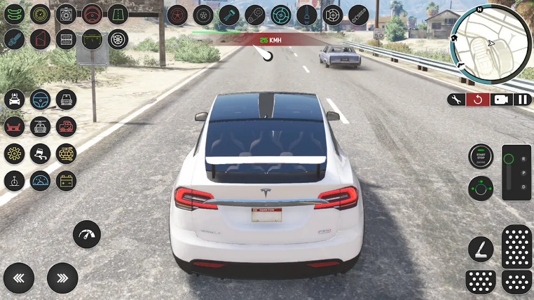 Electric Tesla Model X Driver — Взломанная версия (Много денег) — скриншот 5