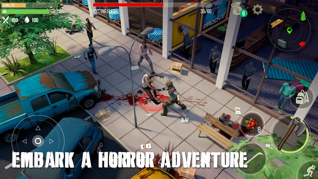 Скачать взломанную Prey Day: Zombie Survival — Много денег и бессмертие — скриншот 3